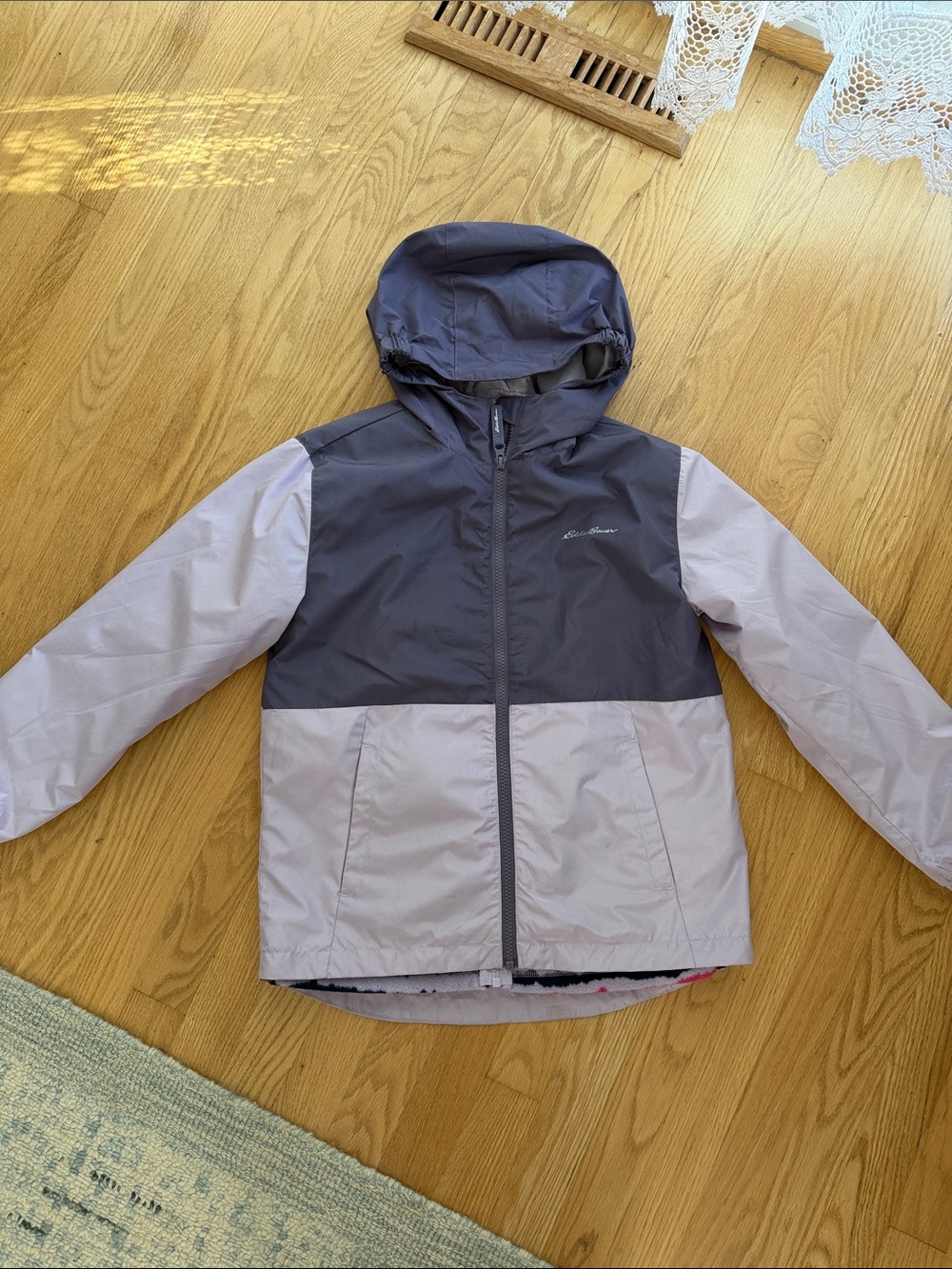 Eddie Bauer 2 in 1  Two-Tone Hooded Kids Coat